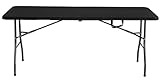 KG KITGARDEN Mesa Plegable Multifuncional, 180x74x74cm, Negro, KG Folding 180, Grande