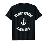 Barco de vela Capitán Leroy Nombre de navegación personalizado Camiseta