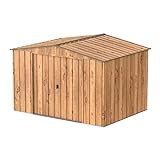 Duramax - caseta cobertizo jardín - TOP HERCULES 10x8 - Metal - color imitación madera