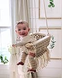 Tumbona de macramé, hecha a mano, columpio para bebé, columpio para interior, hamaca para bebé, columpio para uso al aire libre