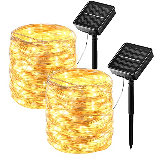 【2 Packs】Luces Solares LED...