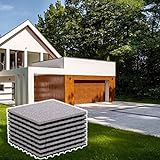 BodenMax Baldosa clic en granito natural | Modelo Clásico | Gris | 30 cm x 30 cm | Set de 8 baldosas = 0,72 m² |Para terrazas, jardines, balcones, piscinas, saunas. interiores y exteriores