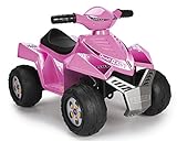 FEBER - Quad Racy 6 V, vehiculo eléctrico de color rosa para niños a partir de 1 año (Famosa 800011422)