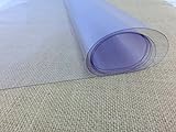 Plástico PVC transparente de 140 cm ancho para manualidades y confecciones. 100% PVC - Grosor: 200 micras (0.02 cm) - Se vende por metros: 1 UNIDAD = 1 METRO