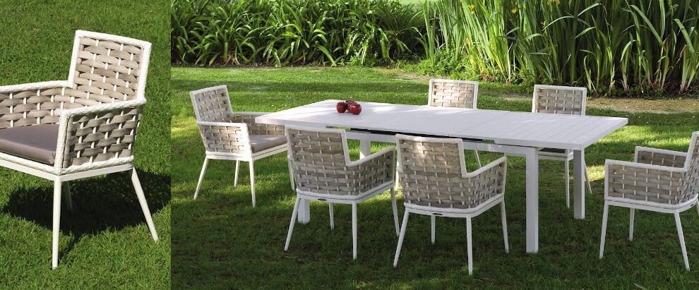 mesa para terraza para aluminio blanca 1
